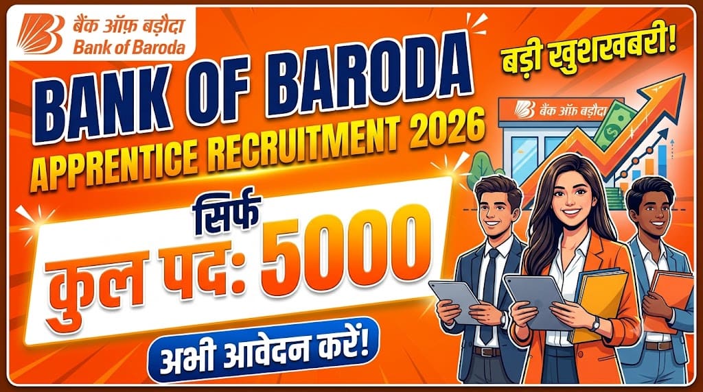 Bank of baroda apprentice recruitment 2026 1 Bank of baroda apprentice recruitment 2026