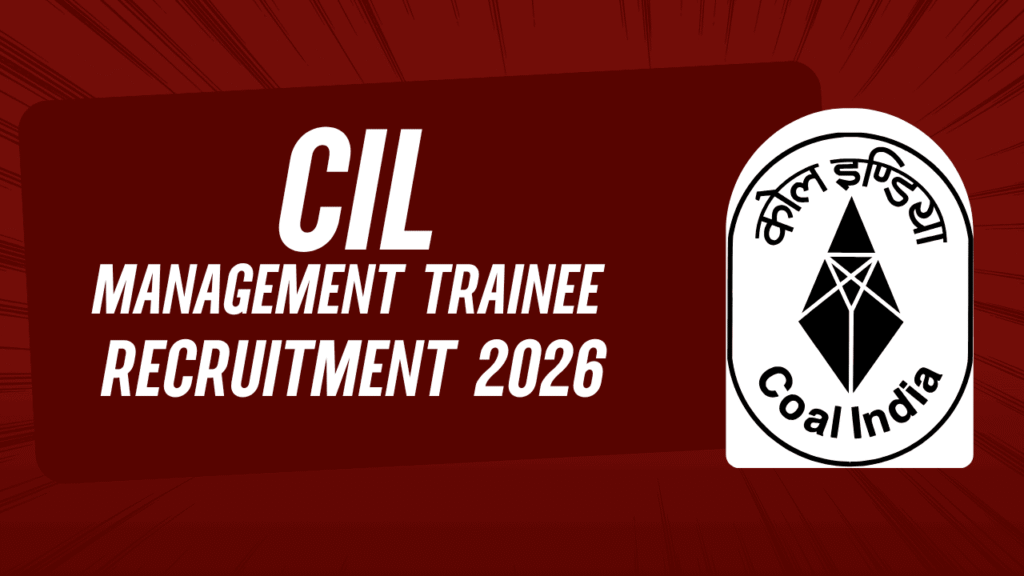 Coal india limited mt recruitment 2026 1 Coal india limited mt recruitment 2026