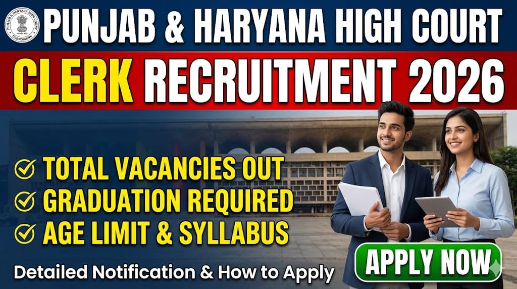 Haryana high court clerk recruitment 2026 1 Haryana high court clerk recruitment 2026
