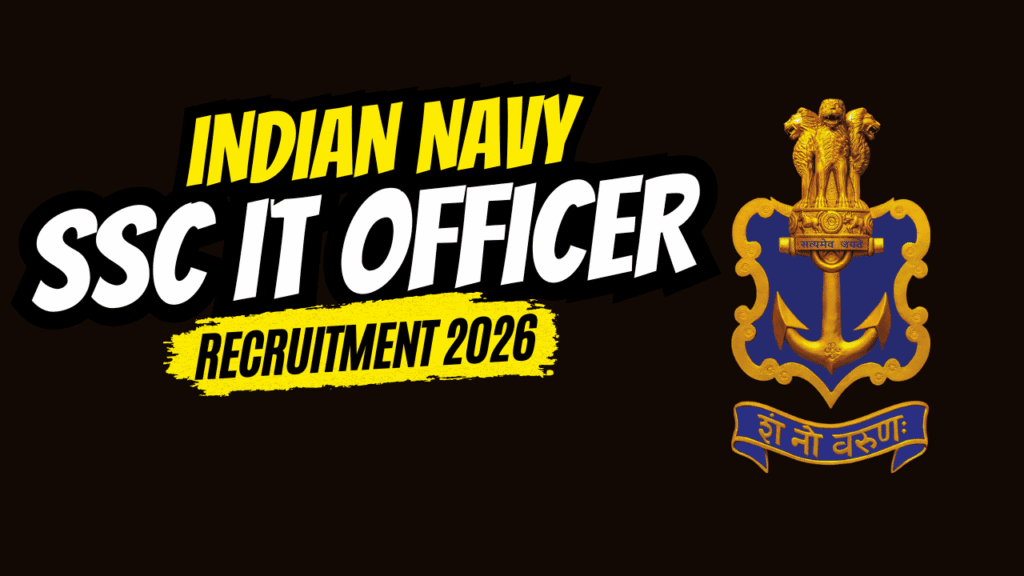 Indian navy ssc it officer recruitment 2026 1 Indian navy ssc it officer recruitment 2026