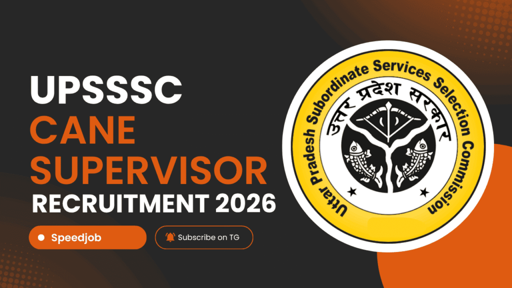 Upsssc cane supervisor recruitment 2026 1 Upsssc cane supervisor recruitment 2026