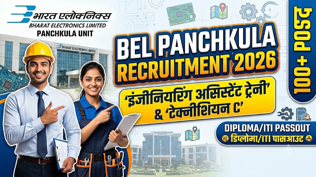 Bel panchkula recruitment 2026 1 Bel panchkula engineering assistant trainee and technician c recruitment 2026