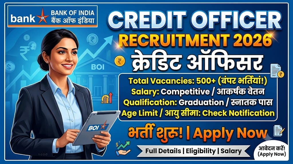 Bank of india credit officer recruitment 2026 1 Bank of india credit officer recruitment 2026