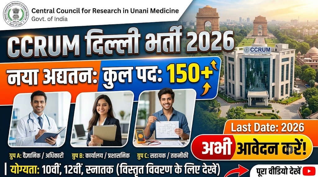 Ccrum delhi group a, b, c recruitment 2026 1 Ccrum delhi group a, b, c recruitment 2026