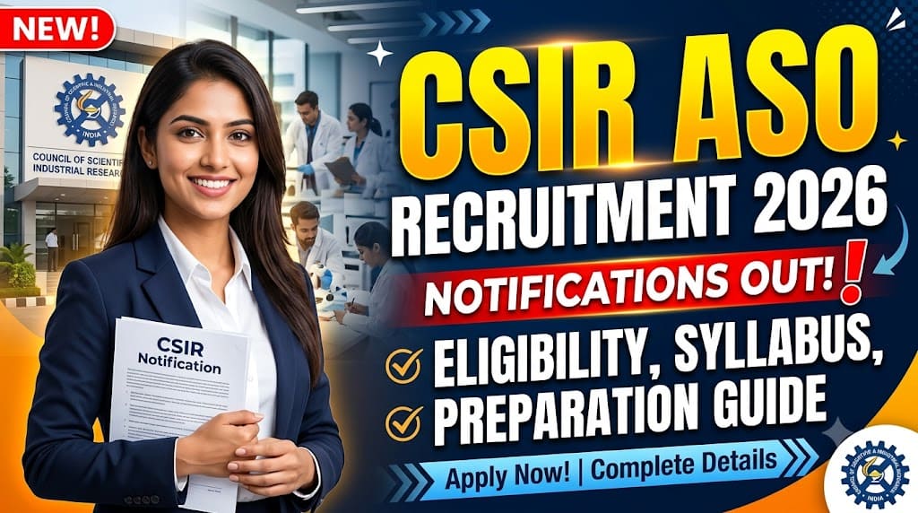 Csir aso recruitment 2026 1 Csir aso recruitment 2026