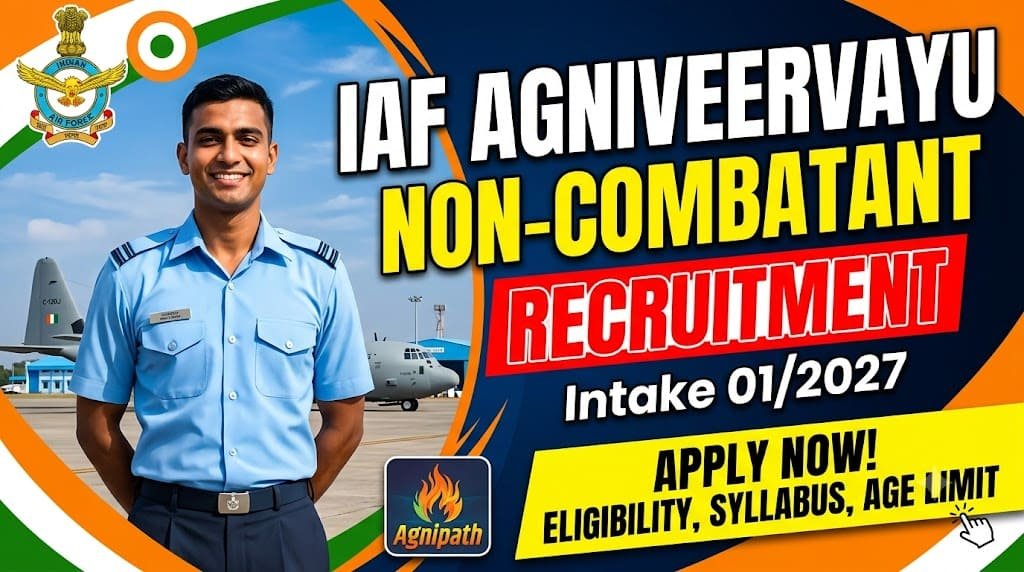 Air force agniveervayu non combatant recruitment 01/2027 1 Air force agniveervayu non combatant recruitment 01/2027