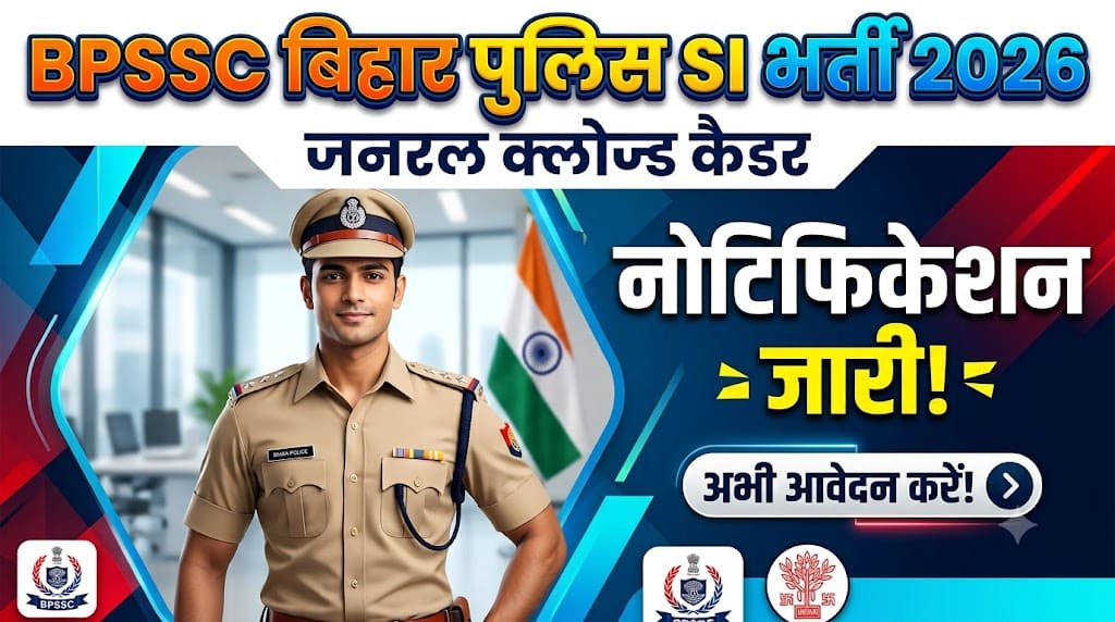 Bpssc sub inspector recruitment 2026 1 Bpssc - bihar police sub inspector (general closed cadre) recruitment 2026