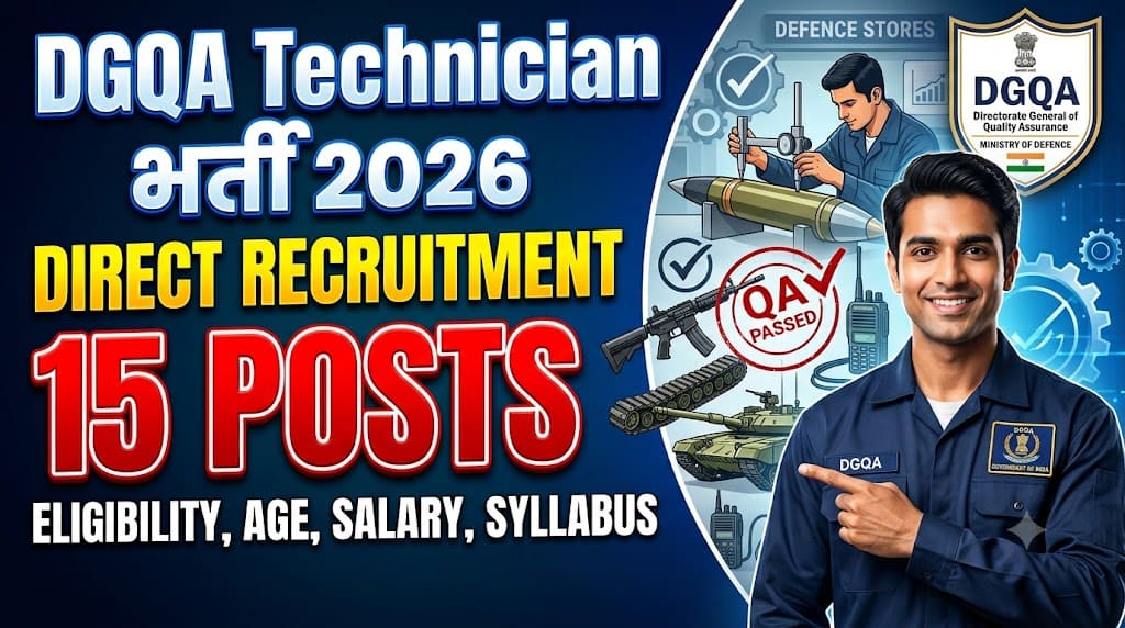 Dgqa technician recruitment 2026 1 Dgqa technician recruitment 2026
