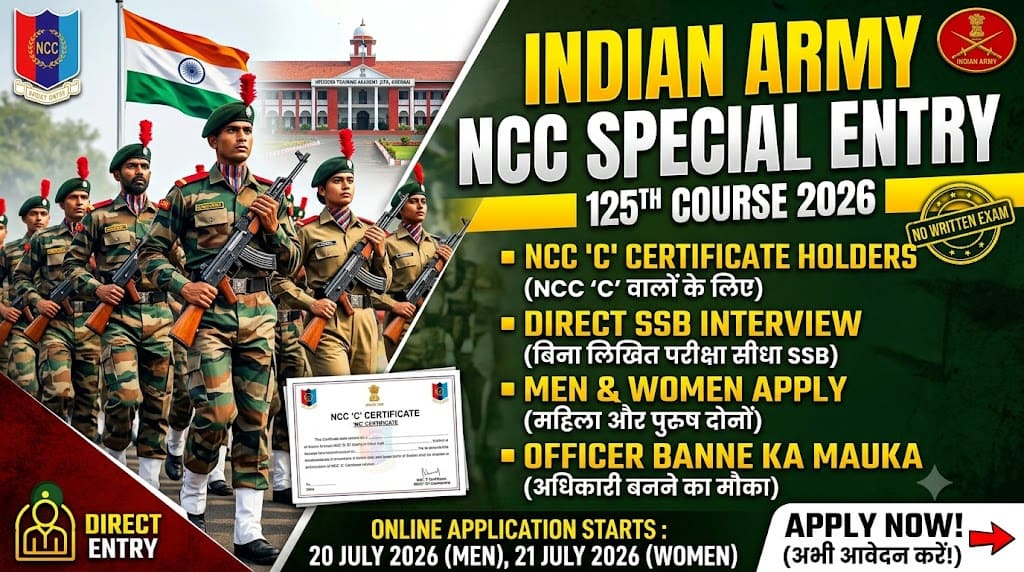 Indian army ncc special entry 125th course 2026 1 Indian army ncc special entry 125th course 2026