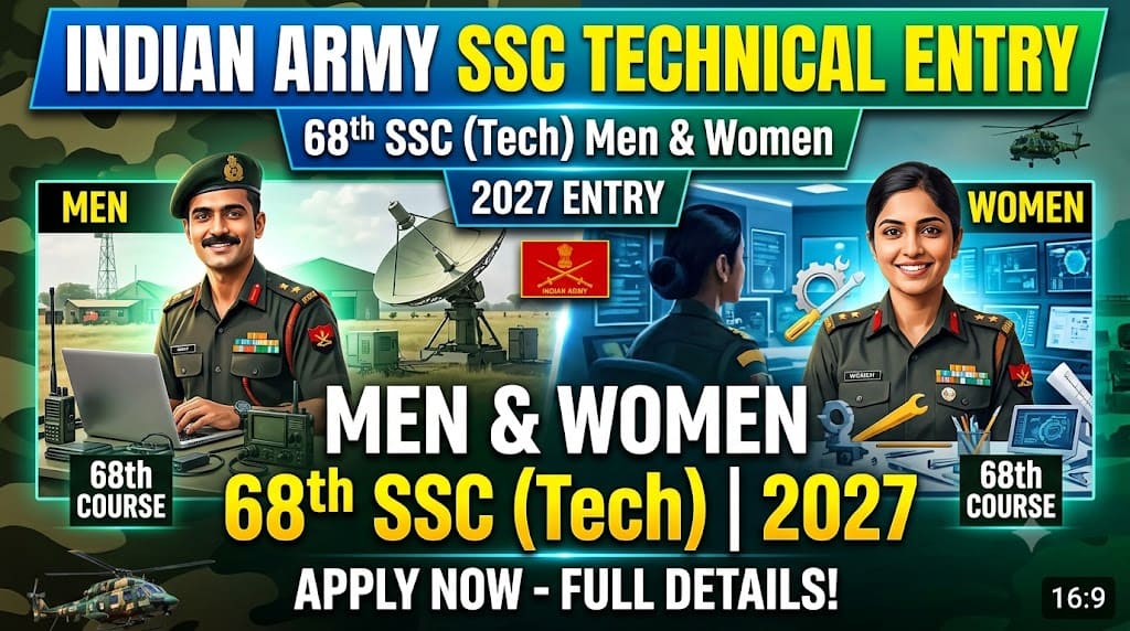 Indian army ssc technical entry scheme 2027 1 Indian army ssc technical entry scheme 2027 - speed job