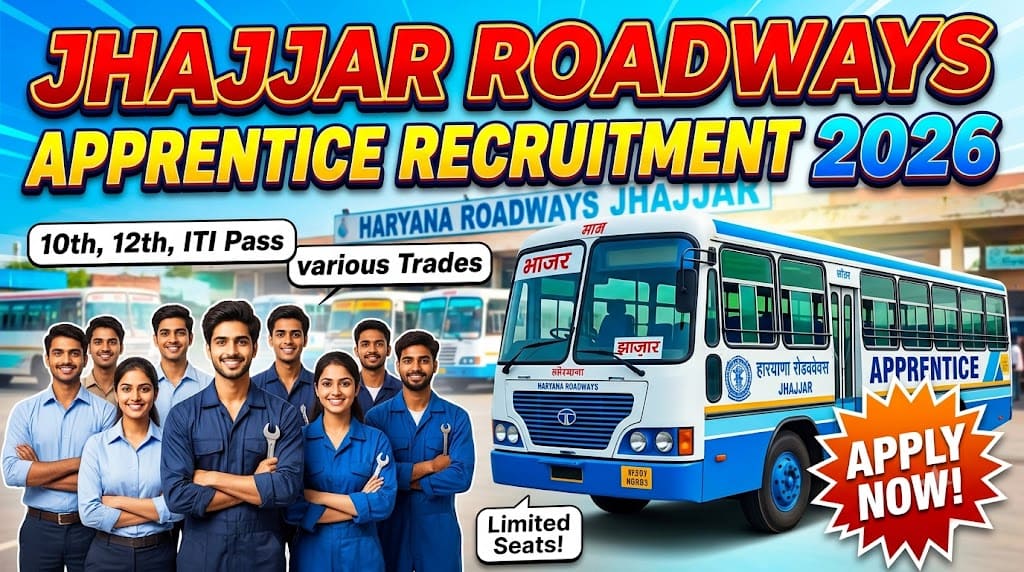 Jhajjar roadways apprentice recruitment 2026 1 Jhajjar roadways apprentice recruitment 2026