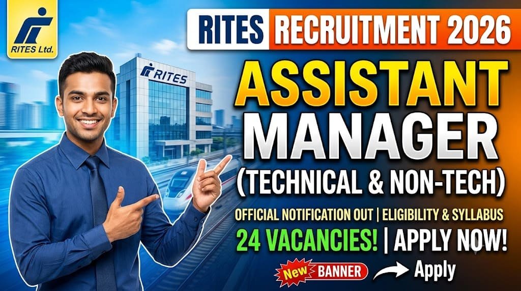 Rites assistant manager recruitment 2026 1 Rites assistant manager recruitment 2026