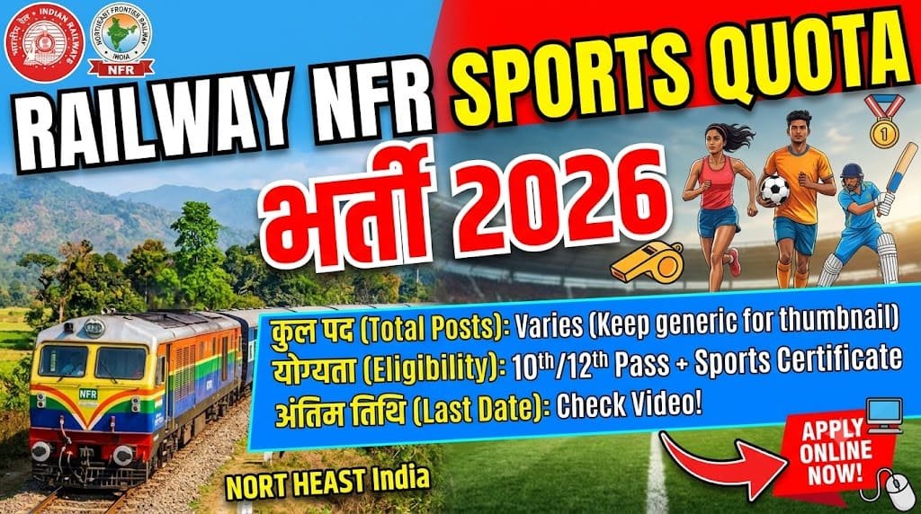 Railway nfr sports quota recruitment 2026 1 Railway nfr sports quota recruitment 2026