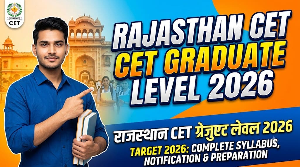 Rajasthan cet graduate level 2026 1 Rajasthan cet graduate level 2026