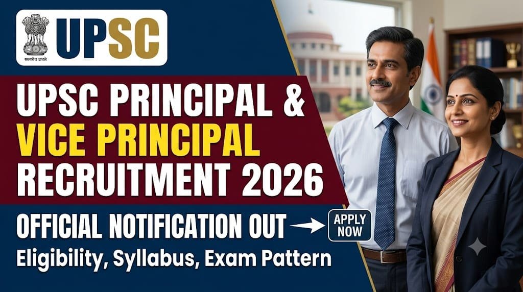 Upsc principal and vice principal recruitment 2026 1 Upsc principal and vice principal recruitment 2026