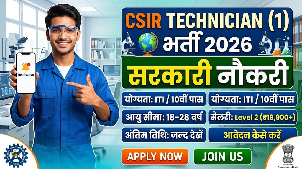 Csir technician (1) recruitment 2026 2 Csir technician (1) recruitment 2026