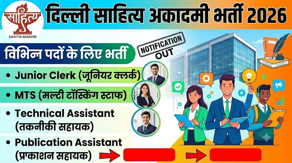 Delhi sahitya akademi recruitment 2026 1 Delhi sahitya akademi recruitment 2026