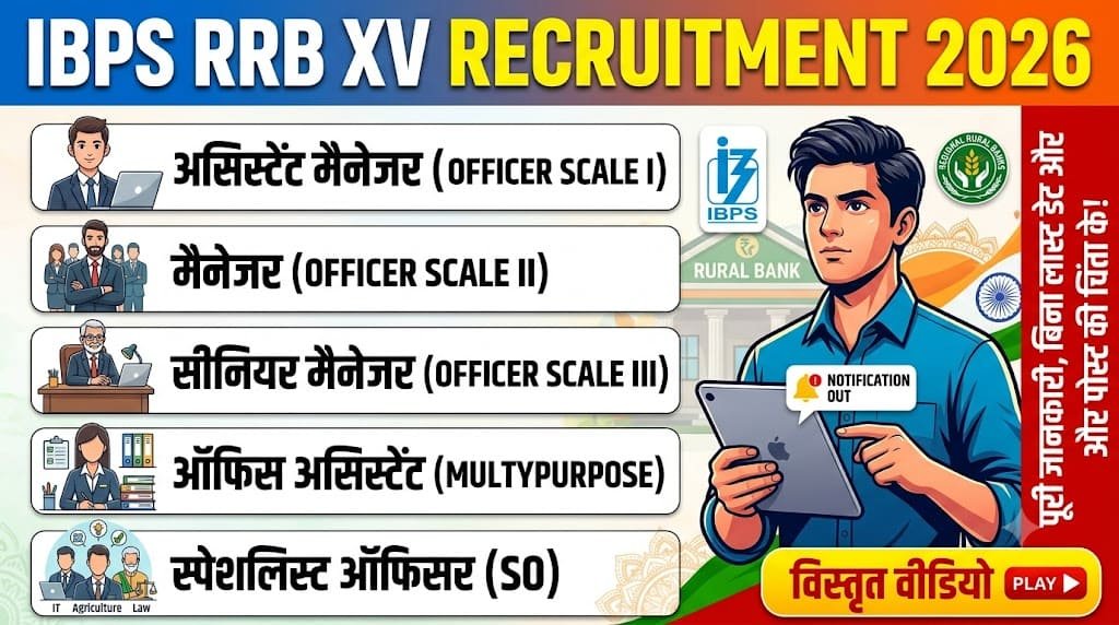 Ibps rrb xv recruitment 2026 clerk, po 1 Ibps rrb xv recruitment 2026 clerk, po