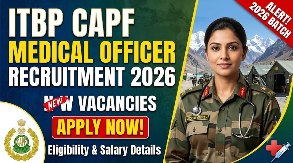 Itbp capf medical officer recruitment 2026 1 Itbp capf medical officer recruitment 2026