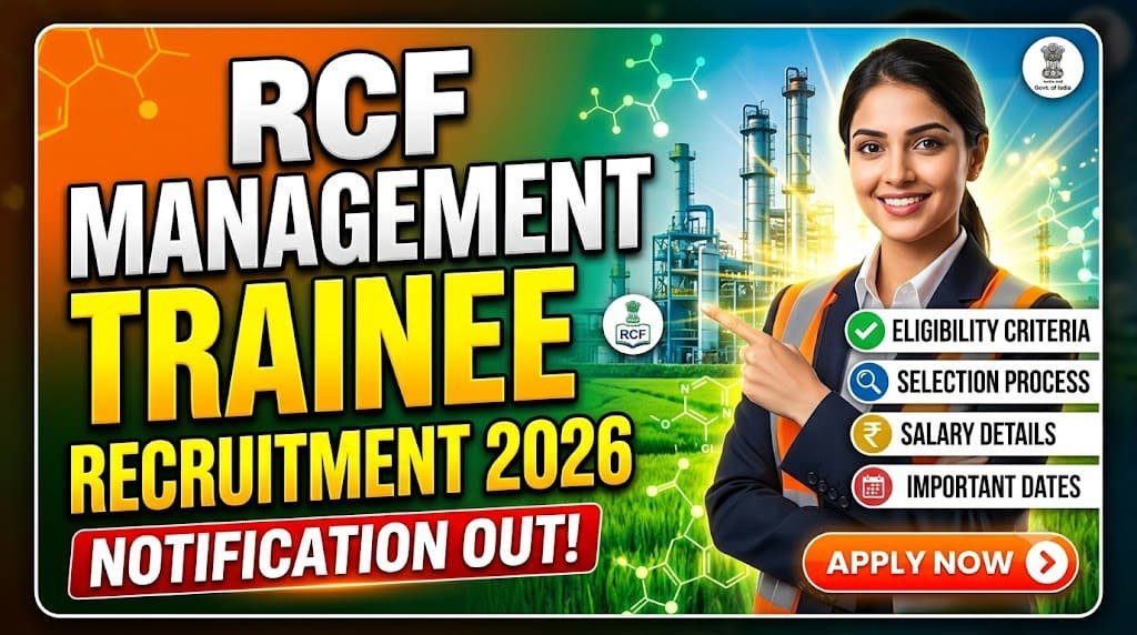 Rcfl management trainee recruitment 2026 1 Rcfl rashtriya chemicals and fertilizers limited management trainee recruitment 2026