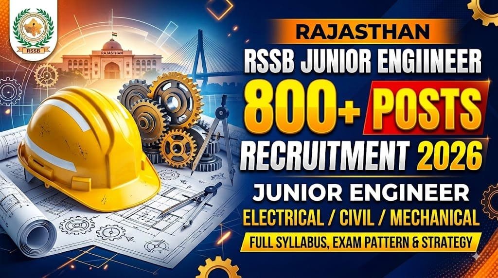 Rajasthan - rssb junior engineer recruitment 2026 1 Rajasthan - rssb junior engineer recruitment 2026