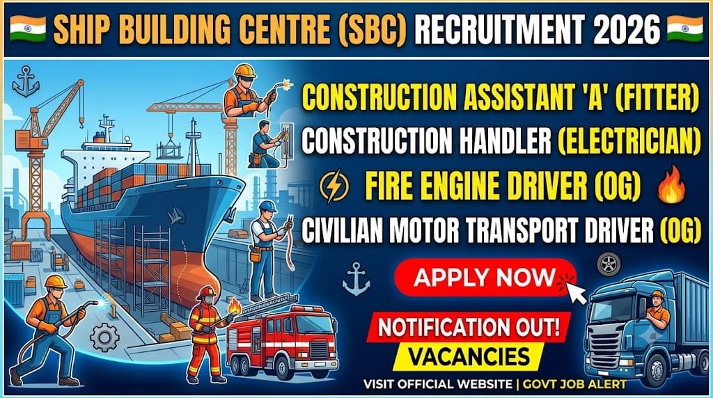 Ship building centre group c recruitment 2026 1 Ship building centre group c recruitment 2026