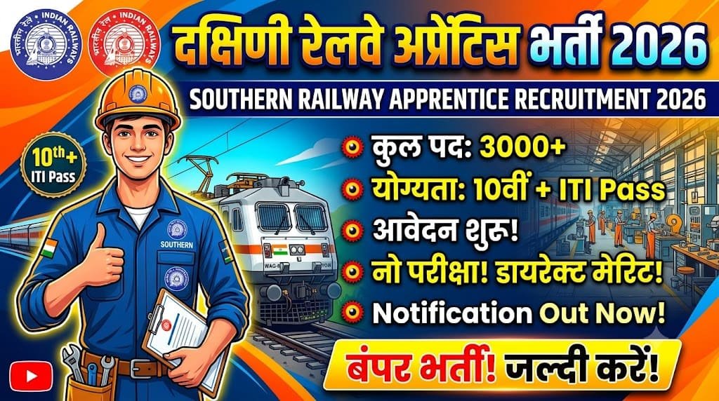 Southern railway apprentice recruitment 2026 1 Southern railway apprentice recruitment 2026