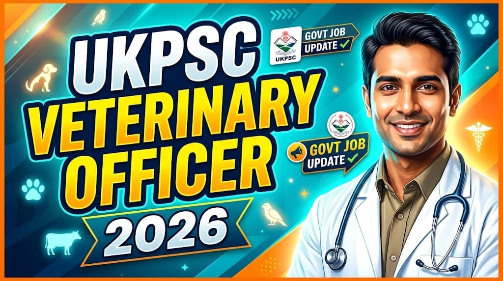 Ukpsc veterinary officer recruitment 2026 1 Ukpsc veterinary officer recruitment 2026