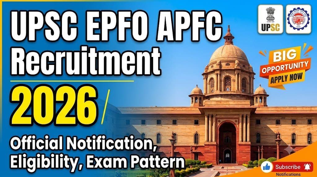 Upsc epfo apfc recruitment 2026 1 Upsc epfo apfc recruitment 2026