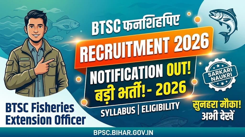 Btsc fisheries extension officer recruitment 2026 1 Btsc fisheries extension officer recruitment 2026