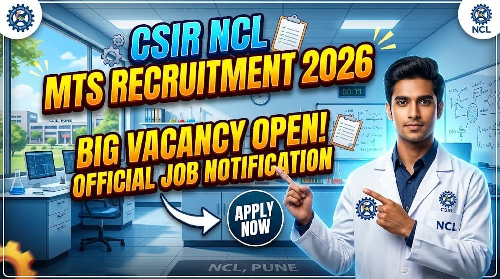 Csir ncl mts recruitment 2026 1 Csir ncl mts recruitment 2026