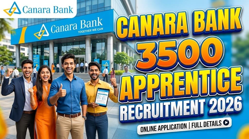 Canara bank apprentice recruitment 2026 1 Canara bank 3500 - apprentice recruitment 2026