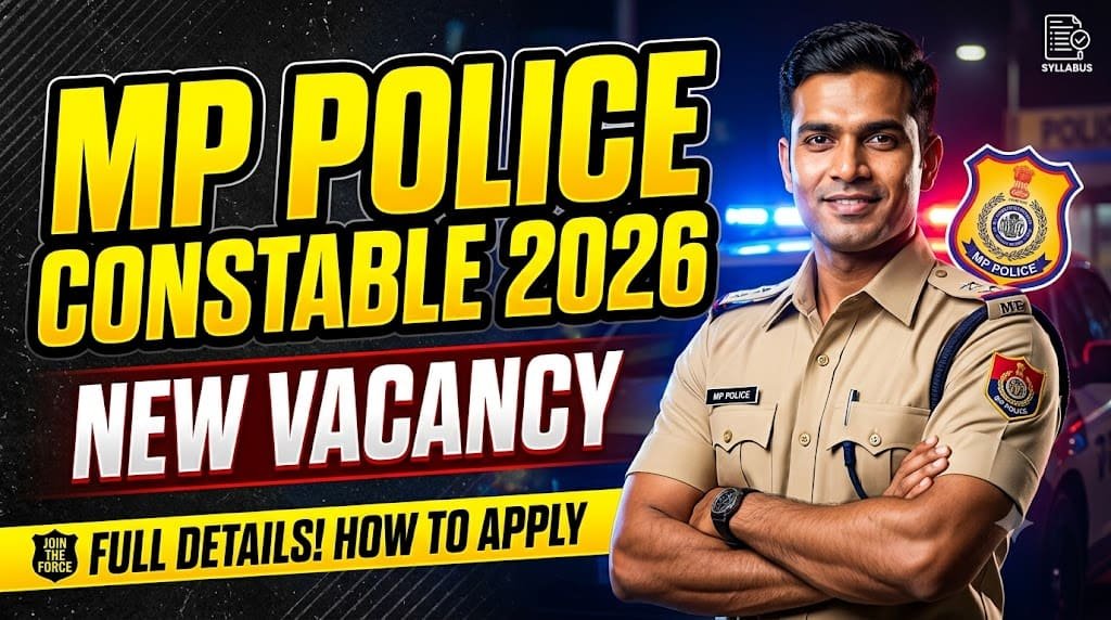 Mp police constable recruitment 2026 1 Mp police constable recruitment 2026