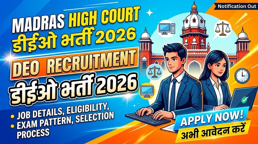 Madras high court deo recruitment 2026 1 Madras high court deo recruitment 2026