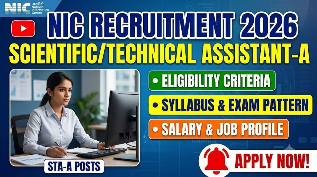 Nic scientific/technical assistant-a recruitment 2026