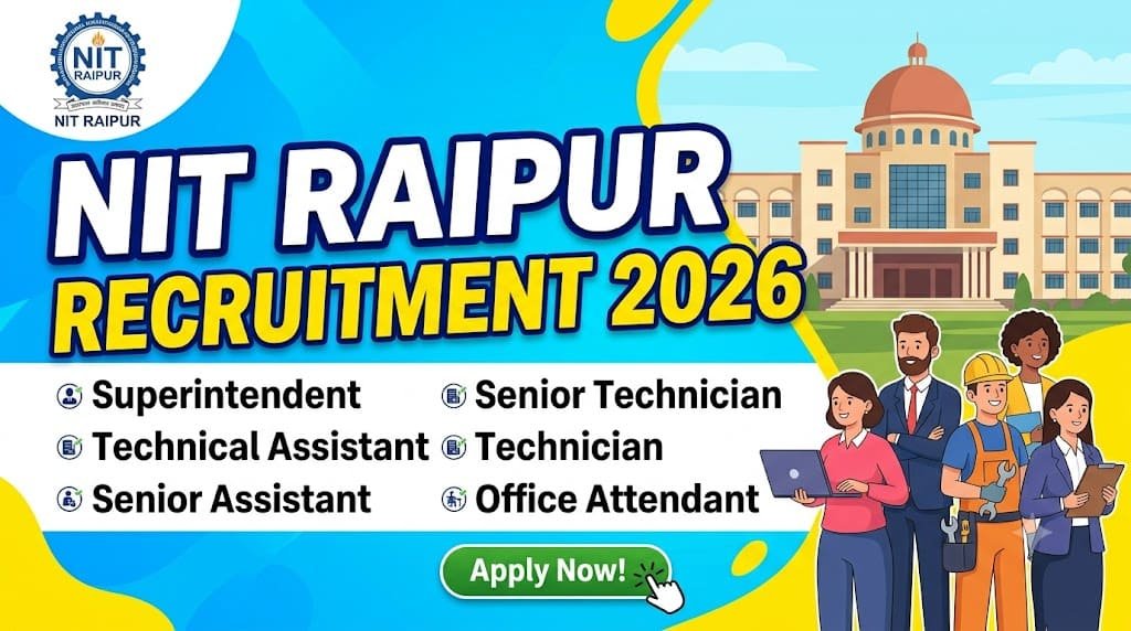 Nit raipur non teaching recruitment 2026 1 Nit raipur non teaching recruitment 2026
