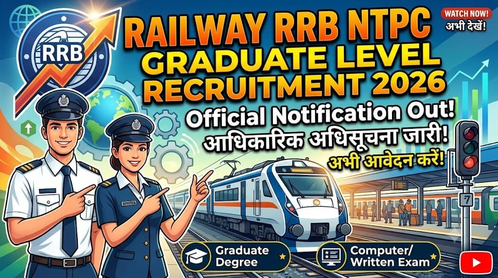 Railway rrb ntpc graduate level posts recruitment 2026 1 Railway rrb ntpc graduate level posts recruitment 2026