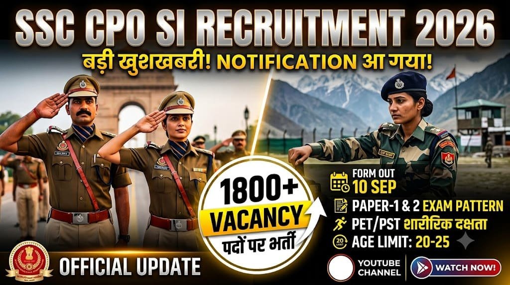 Ssc cpo si recruitment 2026 1 Ssc cpo si recruitment 2026