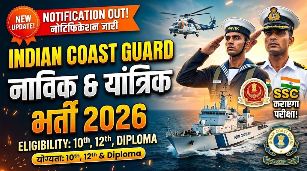 Coast guard navik and yantrik recruitment 2026 1 Coast guard navik and yantrik recruitment 2026