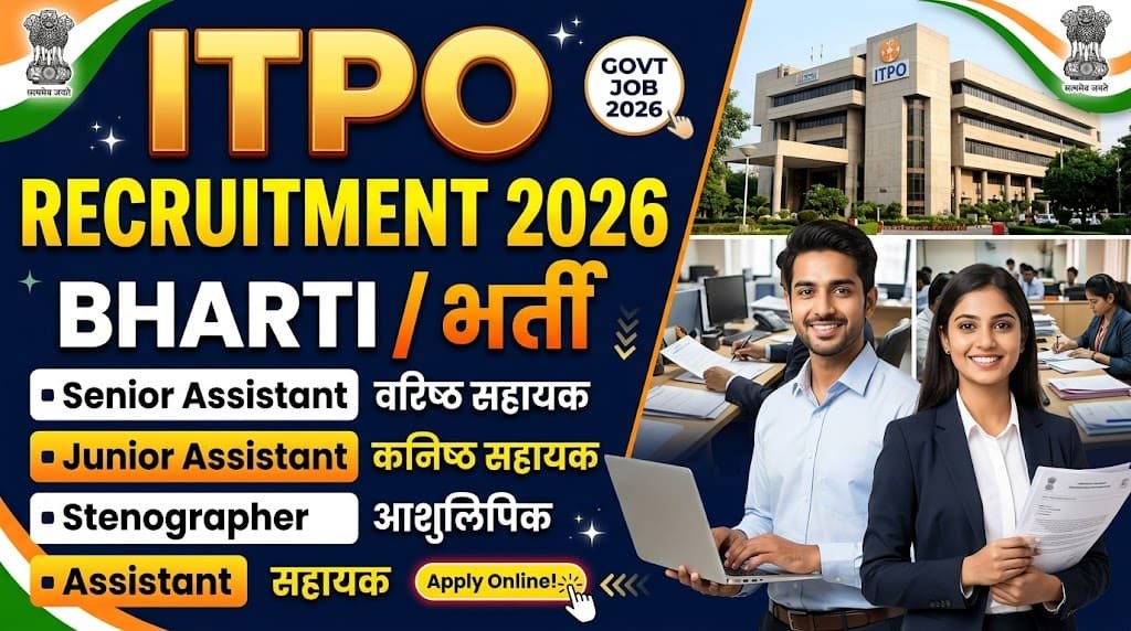 Itpo recruitment 2026 various post 1 Itpo recruitment 2026 various post
