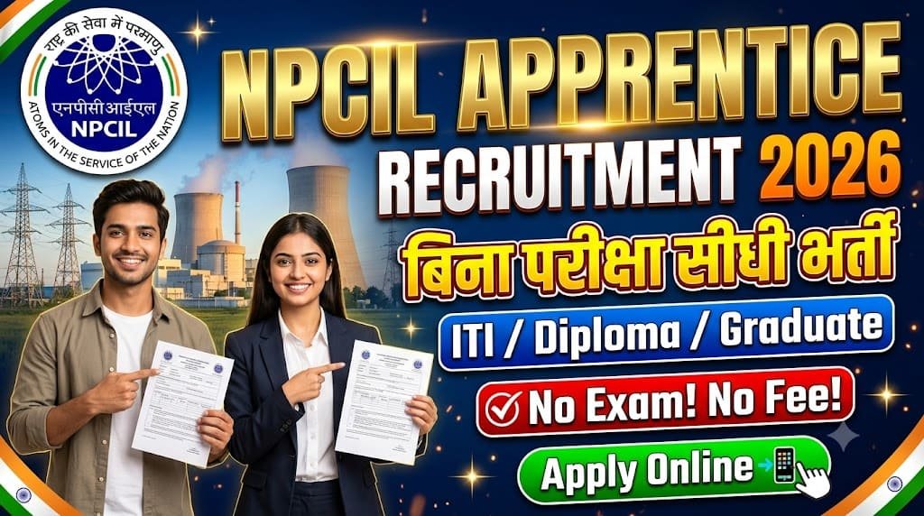 Npcil apprentice recruitment 2026 1 Npcil apprentice recruitment 2026