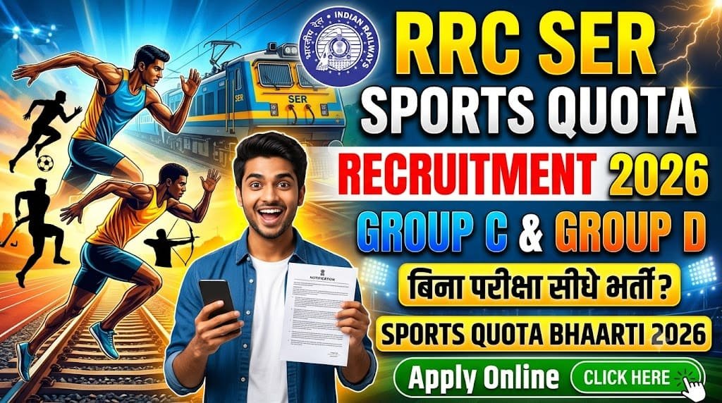 Rrc ser sports quota recruitment 2026 1 Rrc ser sports quota group c or group d recruitment 2026