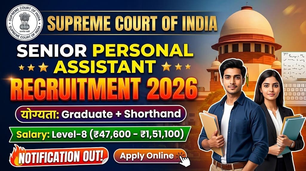 Supreme court senior personal assistant recruitment 2026 1 Supreme court senior personal assistant recruitment 2026