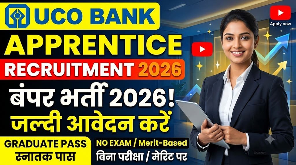 Uco bank apprentice recruitment 2026 1 Uco bank apprentice recruitment 2026